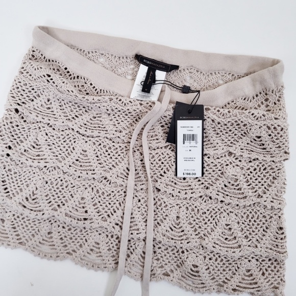 BCBG Maxazria crochet mini skirt crop top - Picture 10 of 12